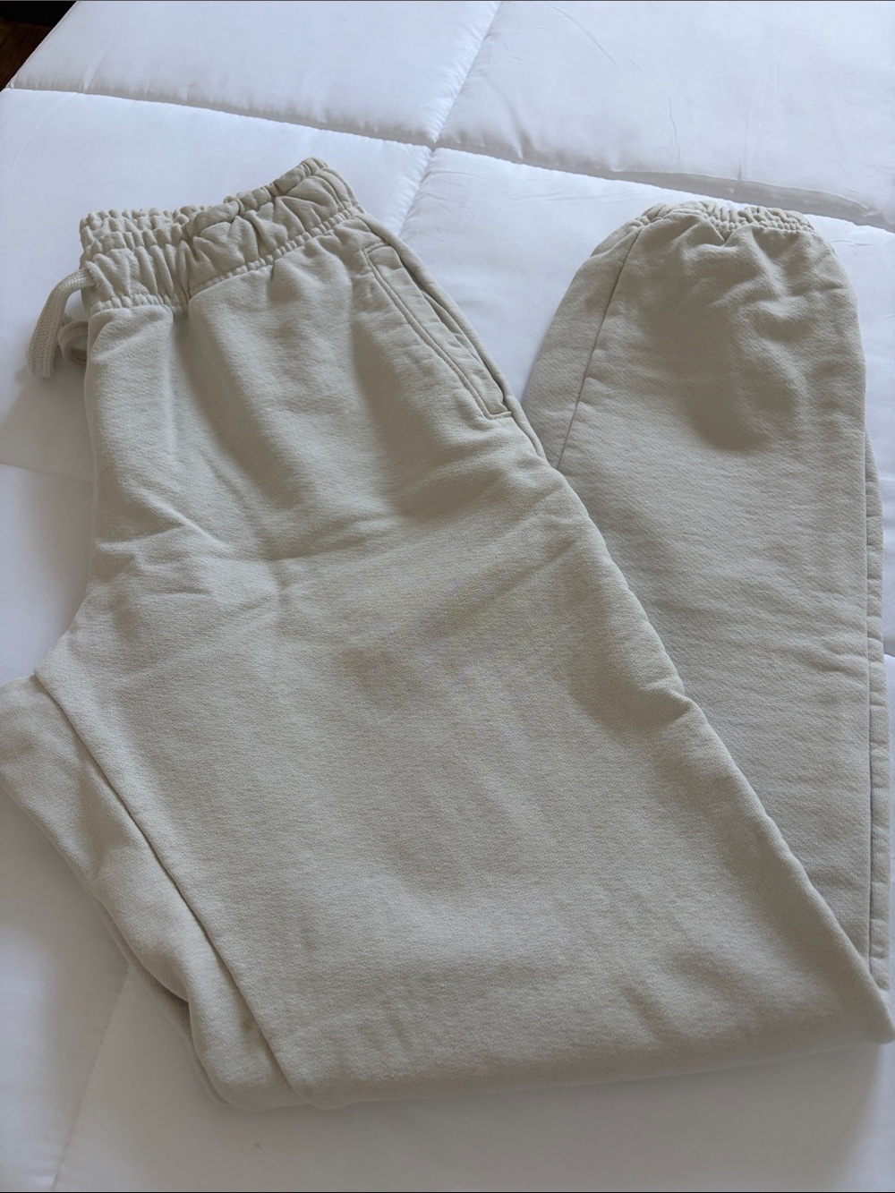 TALENTLESS Beige/Cream Drawstring Jogger Track Pants